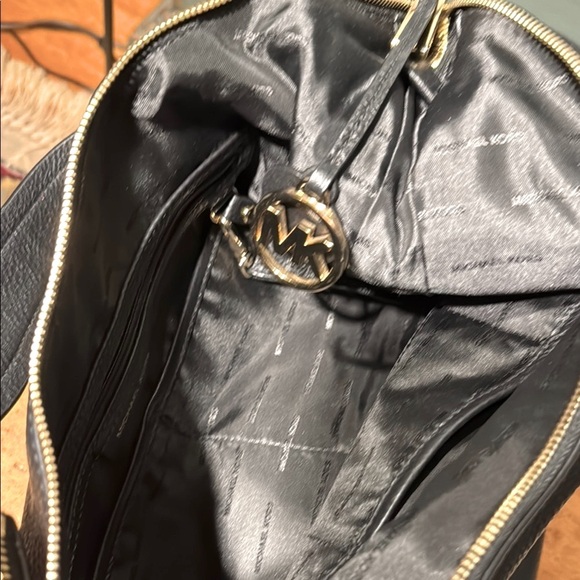 NWOT Michael Kors Black Leather Hobo Bag - Picture 8 of 8